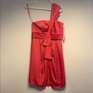 BCBG Pink Dress Off-the-Shoulder